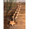collier faïence brut étoile ( terracotta / brun )