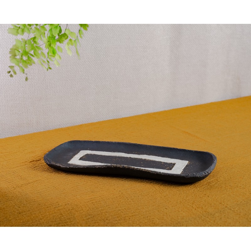 plat rectangle long (contour )