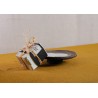 porte savon ovale centre blanc