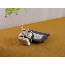 porte savon rectangle centre blanc