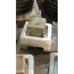 Porte savon + 1 savon de marseille naturel 300 gr